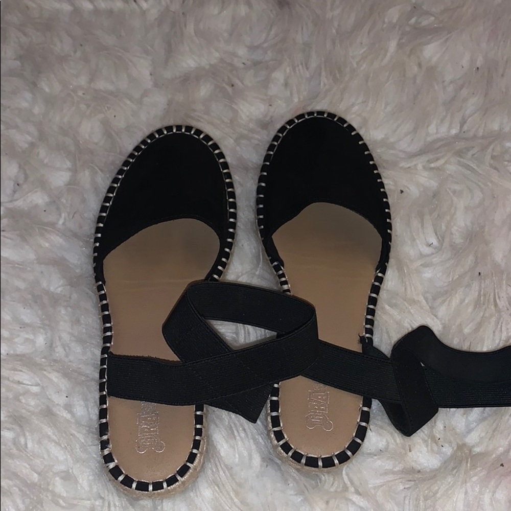 suede ankle strap sandals